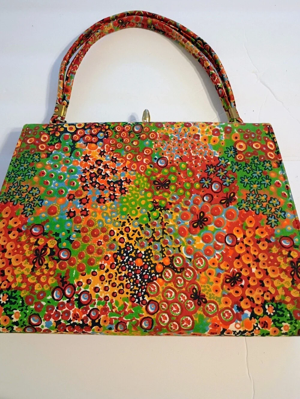 Hadley House, MCM, Vintage, Gustav Klimt Inspired, Mod Handbag